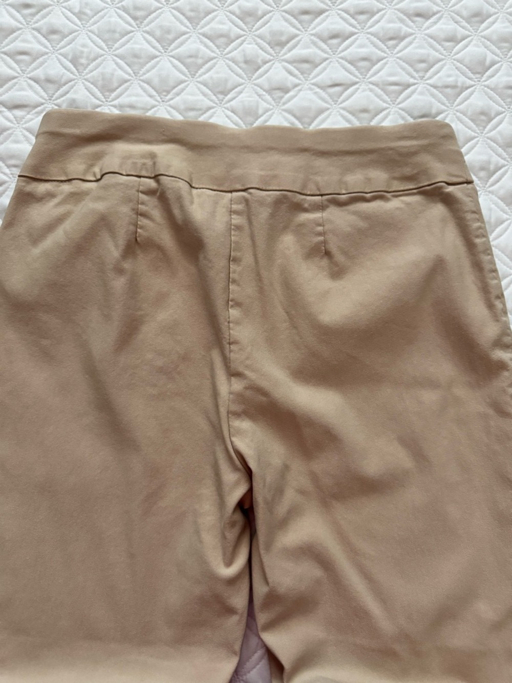 Chico's Tan So Slimming Cropped Pull-on Pants Size Small 4, Chicos Size 0 - Picture 12 of 13